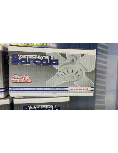 Barcala E211/2 Sorrento Ventilador De Techo 4 Palas Chapa Blanco