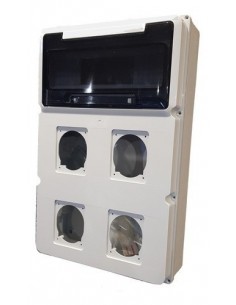 Genrod 161224g    Caja Pvc P/capsulado Ip65           4 X 32a + 12 Din 288x445x104 (gabinete  Cbox Ext ) 2