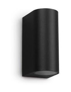 Interelec 402941 Bidireccional Cilindrico 2 X Gu-10 Negro Aluminio (55113) 2